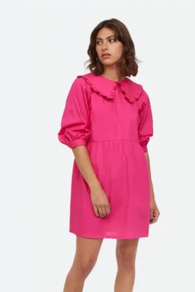 Collared Poplin Dress